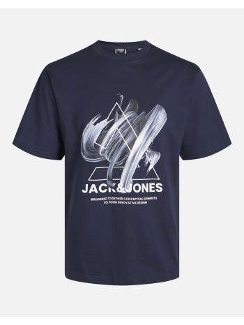 jack&jones jcotint tee ss crew neck jnr 12258174-navy σε προσφορά