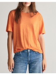gant μπλουζα κμ linen ss t-shirt 3gw4203486-860 orange
