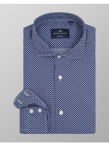 oxford company romeo slim fit πουκαμισο m144-rv21.01-01 blue