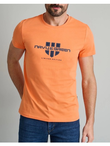 navy&green t-shirts-τ-shirts 24tu.322/2p-sunset orange σε προσφορά