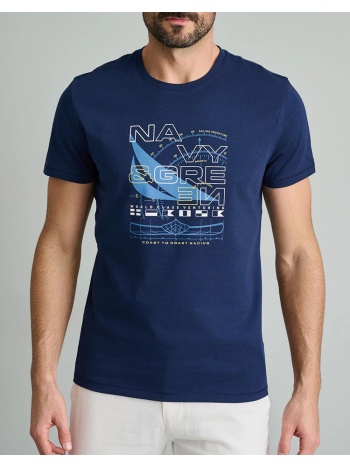navy&green t-shirts-τ-shirts 24tu.322/8p-md blue navyblue