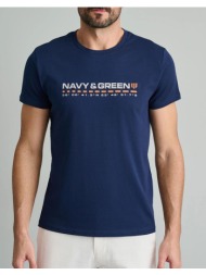 navy&green t-shirts-τ-shirts 24tu.320/3p-md blue navyblue