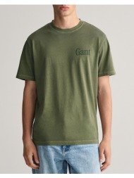 gant μπλουζα κμ sunfaded graphic ss t-shirt 3g2013018-313 green