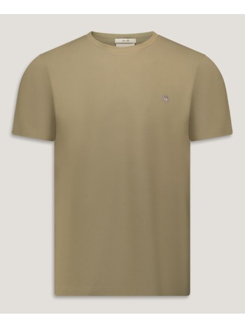 gant μπλουζα κμ slim pique ss t-shirt 3g2013033-203 olive σε προσφορά