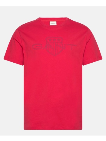 gant μπλουζα κμ logo ss t-shirt 3g2005143-620 red σε προσφορά