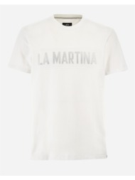 la martina μπλουζα t-shirt κμ man s/s t-shirt jersey silky f 3lmymr305-00001 white