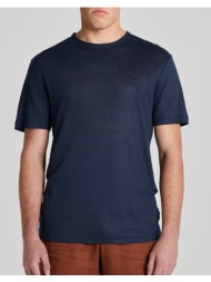 gant μπλουζα κμ linen ss t-shirt 3g2013017-433 darkblue