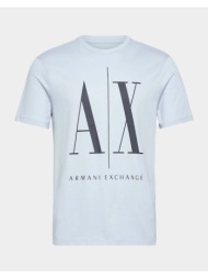 armani exchange t-shirt 8nztpazjh4z-15db skyblue