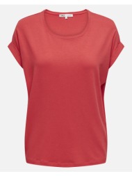 only onlmoster s/s o-neck top noos jrs 15106662-cayenne red
