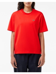 lacoste μπλουζα κμ tee-shirt ss 3tf7215-f8m orangered