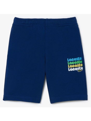 lacoste σορτς shorts 3gj7977-hbm blue σε προσφορά