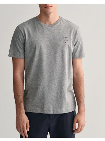 gant μπλουζα κμ logo script ss t-shirt 3g2033017-93 gray σε προσφορά