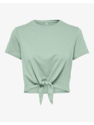 only onlmay s/s short knot top box jrs 15257467-subtle green lightgreen