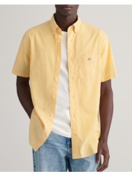gant πουκαμισο κμ reg poplin ss shirt 3g3000101-726 yellow