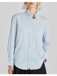 gant πουκαμισο μμ rel luxury oxford stripe bd shirt 3gw4300347-420 skyblue