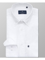 oxford company button down πουκαμισο f110-bl10.01a-01a white