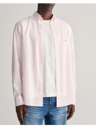 gant πουκαμισο μμ reg poplin stripe shirt 3g3000130-662 pink