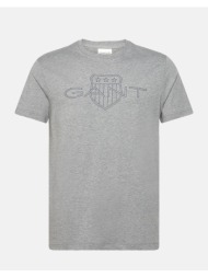 gant μπλουζα κμ logo ss t-shirt 3g2005143-93 gray