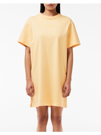 lacoste φορεμα κμ dress ss 3ef7287-it7 yellow