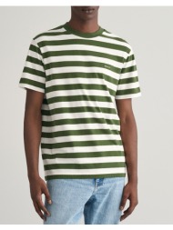 gant μπλουζα κμ stripe ss t-shirt 3g2013041-313 green