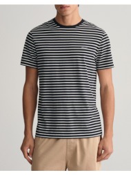 gant μπλουζα κμ striped t-shirt 3g2013037-5 black