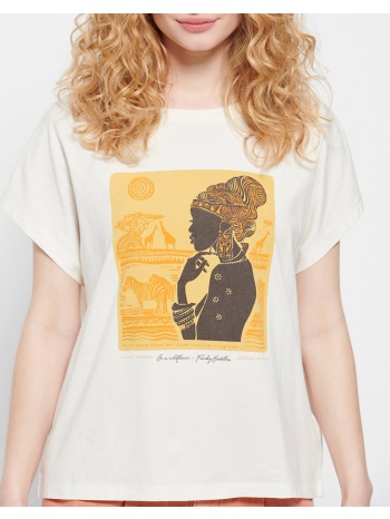 funky buddha regular fit t-shirt με τύπωμα σε προσφορά