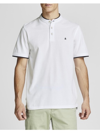 jack&jones jjepaulos mao polo ss noos 12199711-white white