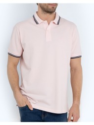 the bostonians μπλουζα polo pique twin tipped regular 3ps1271-pink pink