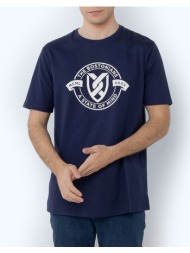 the bostonians μπλουζα t-shirt all hail logo regular 3ts1285-indigo indigo