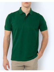 the bostonians μπλουζα polo pique pima cotton regular 3ps1050-green green