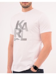 karl lagerfeld t-shirt crewneck 755037-542221-19 white