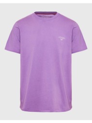 funky buddha t-shirt με branded τύπωμα - the essentials fbm009-001-04-vivid purple lilac