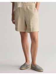 gant σορτς rel linen blend pull on shorts 3gw4020096-277 ecru