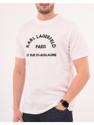 karl lagerfeld t-shirt crewneck 755081-542224-10 white