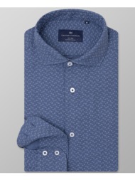 oxford company romeo slim fit πουκαμισο l143-rv21.01-01 blue