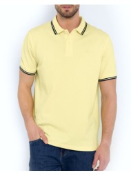 the bostonians μπλουζα polo pique twin tipped regular 3ps1271-light yellow
