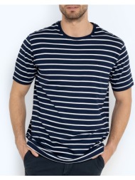 the bostonians μπλουζα acorn t-shirt stripe regular fit 3ts4010-navy navyblue