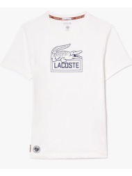 lacoste μπλουζα κμ tee-shirt ss 3th9068-001 white