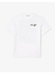 lacoste μπλουζα κμ tee-shirt ss 3th7363-001 white