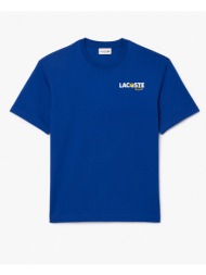 lacoste μπλουζα κμ tee-shirt ss 3th7363-x0u blue