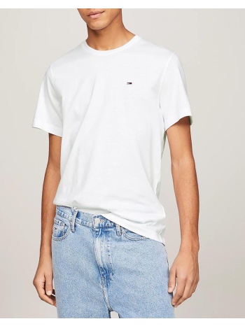tommy jeans tjm jersey tee dm0dm04411-100 white