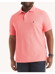 nautica μπλουζα πολο κμ mens s/s knitted polo 3ncz15101-6th coral