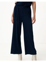 mexx wide leg pants with elastic waistband mf007004541w-194111 navyblue