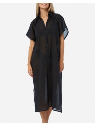 minerva beachwear long shirt 96-52581-045 black