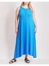 parabita αμάνικο ριπ φόρεμα 012410605918-012 turquoise