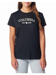 columbia γυναικεία μπλούζα columbia trek™ ss graphic tee ce33-1992134-014 jetblack