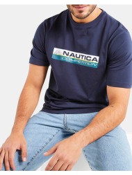 nautica μπλουζα t-shirt κμ vance t-shirt 3ncn7m01372-459 darkblue