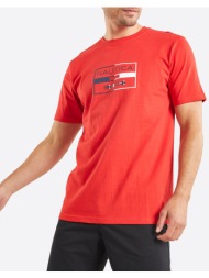 nautica μπλουζα t-shirt κμ alves t-shirt 3ncn1m01613-835 red
