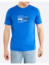 nautica μπλουζα t-shirt κμ alves t-shirt 3ncn1m01613-457 blue