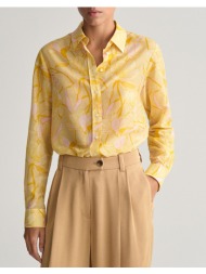 gant πουκαμισο μμ reg magnolia print cot silk shirt 3gw4300317-726 yellow